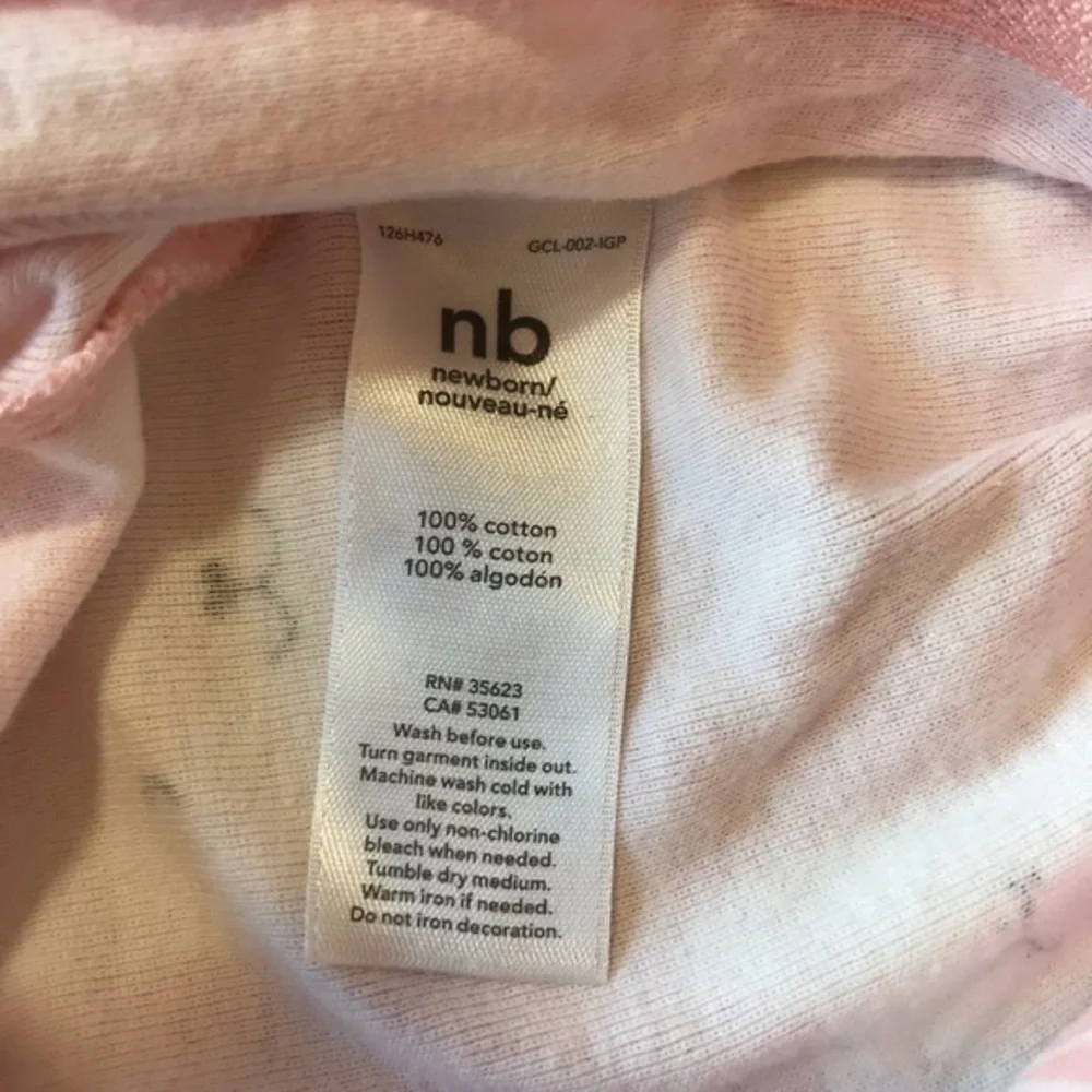 Carter's Long Sleeve Zipper Front Girls Sleeper-Size NB
